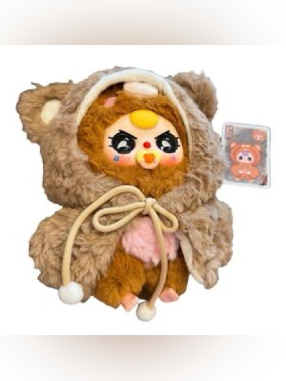 Baby Three “I’m Not a Warrior” Plush Keycharm / Designer Toy - New